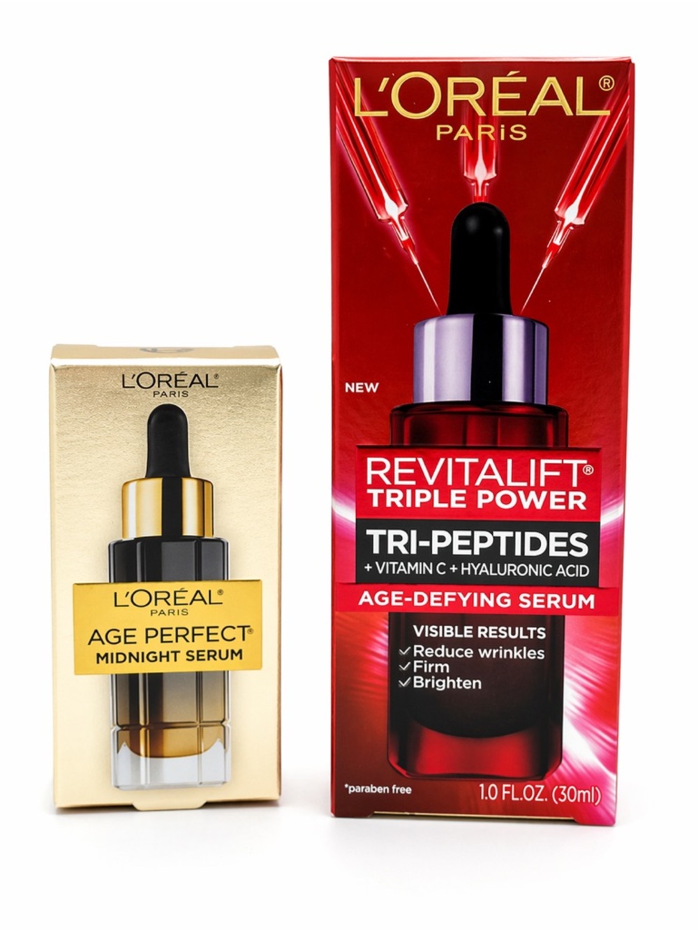L’Oréal Revitalift Triple Power Serum + Age Perfect Midnight Serum Bundle
